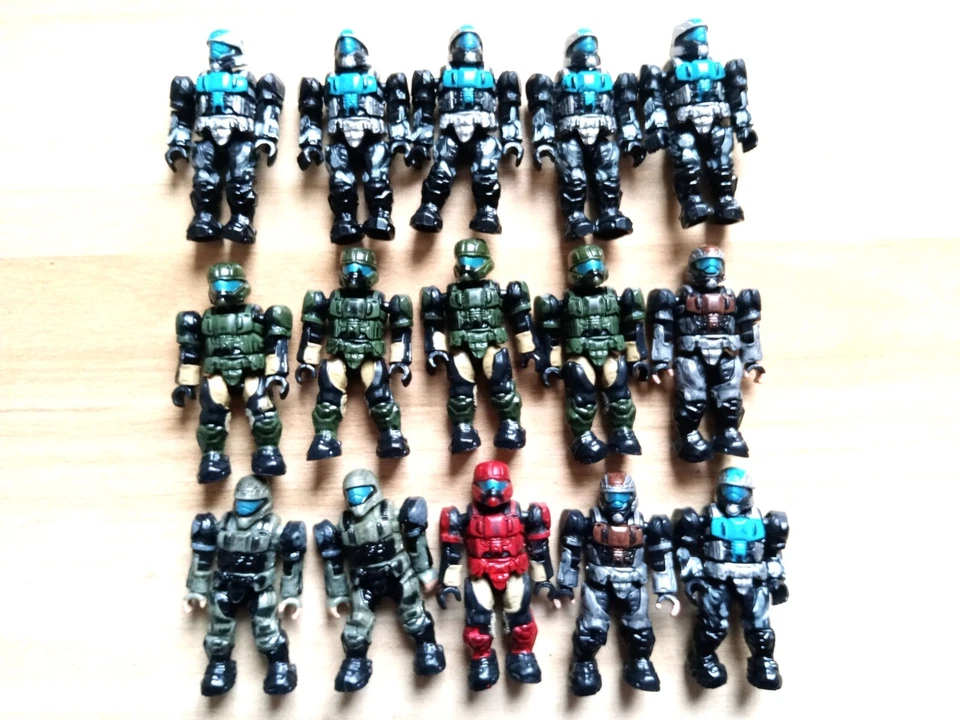 Mega Bloks Halo Covenant Elite & Spartan Drop Pod lot - Image 1 of 1