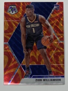 2019 Panini Mosaic Orange Reactive Prizm #209 Zion Williamson RC - Bild 1 von 2