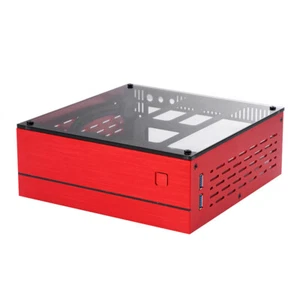 Aluminum Mini-ITX HTPC Desktop Computer Case Game PC Industrial Control Chassis - Picture 1 of 14