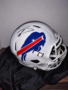 Bills Stefon Diggs Authentic Signed Full Size Speed Rep Helmet BAS Witnessed - Picture 1 of 7