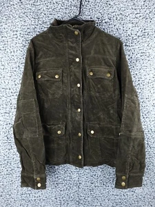 Chaqueta utilitaria de pana tostada Kut From The Kloth estilo militar bolsillos talla XL - Imagen 1 de 14