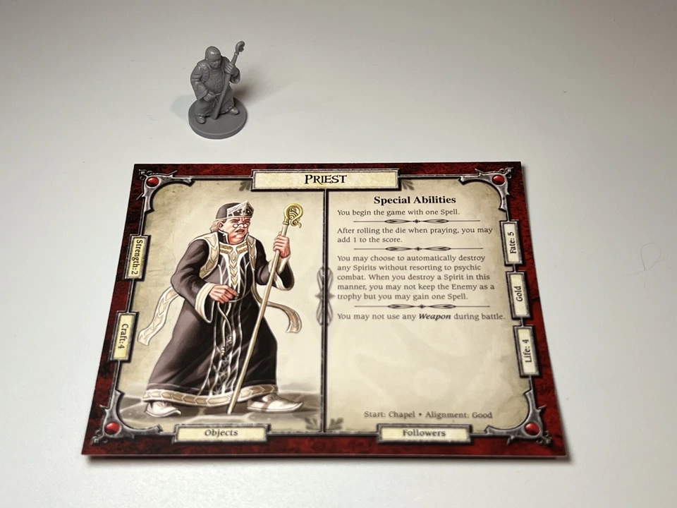 Talisman Priest Personaje Miniatura - Revisado 4ta Edición Juego Pieza y Tarjeta Foto 1 de 1
