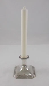 RAR Elegante Soporte de Vela En Estilo Imperial De 830er Plata Finlandia Um 1972 - Imagen 1 de 17