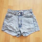 Primark Shorts Womens Distressed Denim Hotpants Blue Size UK 8 EU 36