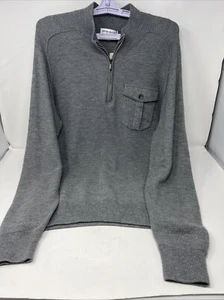 PETER MILLAR Crown Sweater Fleece Quarter-Zip Sweater GALE Grey Gr. Medium - Bild 1 von 12