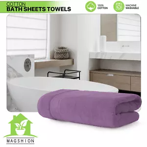 35"x70" Super Soft Absorbent Bath Sheet 100% Cotton Oversized 600 GSM Bath Towel - Picture 1 of 12
