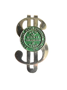 fAIRMOUNT MOTOR PROD DOLLAR SIGN MONEY CLIP 1900S ANTIQUE ADVERTISING neocurio - Picture 1 of 7