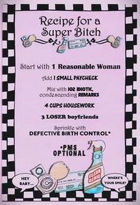 Open Happy Birthday Greeting Card for Her Bitch Humour Female Humorous Joke - Picture 1 of 4