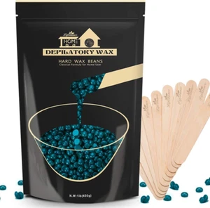 Cera Ceretta Brasiliana per Bikini, 450G Verde Cera Depilatoria, Perle Di Cera p - Imagen 1 de 12
