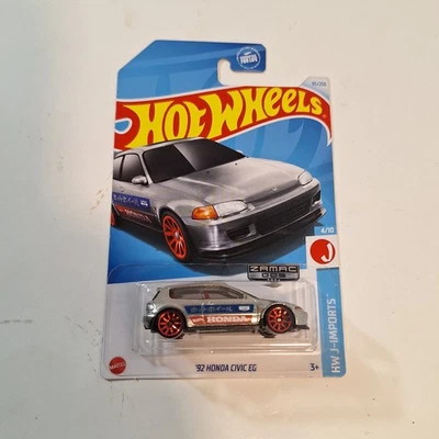 Hot Wheels '92 Honda Civic EG Zamac 2024 Walmart Exclusive - Imagem 1 de 4