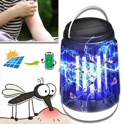 Insektenvernichter Elektrisch Solar Mückenlampe 600V Mückenfalle Mückenschutz DE - Bild 1 von 4