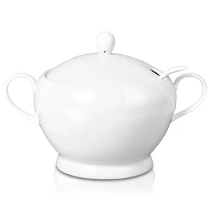 Ceramic Soup Bowls with Handles and lids, Footed Soup Tureen Large Soup Crock... - Picture 1 of 8