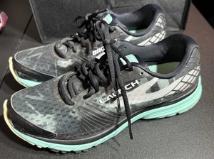 Brooks Launch 3 Scarpe da Corsa Sneakers Donna Taglia 8,5 Nero Teal - Foto 1 di 7