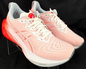 Asics 1012B650 Novablast 4 Damen-Schnürschuhe weiß sonnenaufgangsrot US 10 - Bild 1 von 8