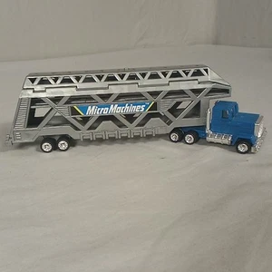 Micro Machines Big Rig Hauler Vehicle Hauler Playset Galoob Blue - Picture 1 of 6