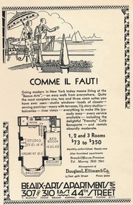 Zeitschriftenanzeige - 1930 - Beux-Arts Apartments - New York City, NY - Bild 1 von 1
