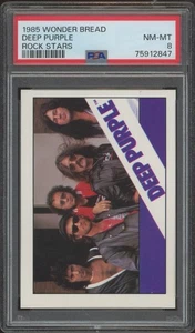 1985 Wonder Bread Rock Stars Deep Purple (PSA 8) - Picture 1 of 1