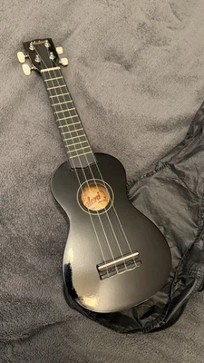 Malani Soprano Ukulele MJKS-30-BK with Case Black Gloss Finish NEW - Image 1 of 4