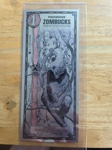 Zombucks PANDAMONIUM Silver Note Limited Ed. Currency of the Apocalypse - Picture 1 of 2