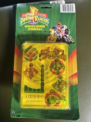 POWER RANGERS WHIRLWIND PINBALLHandheld  1993 GordyMIGHTY MORPHIN ORIG PACK VTG - Image 1 of 2