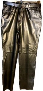 Harley Davidson ~ Genuine Leather Pants ~ Rn103819 ~ Size 42 ~ w/HD Belt Size 42 - Bild 1 von 9