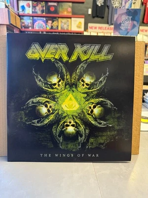 Overkill ‎The Wings Of War 2xLP Limited Edition Green w/ Black Swirl Europe 2018 - Image 1 of 4