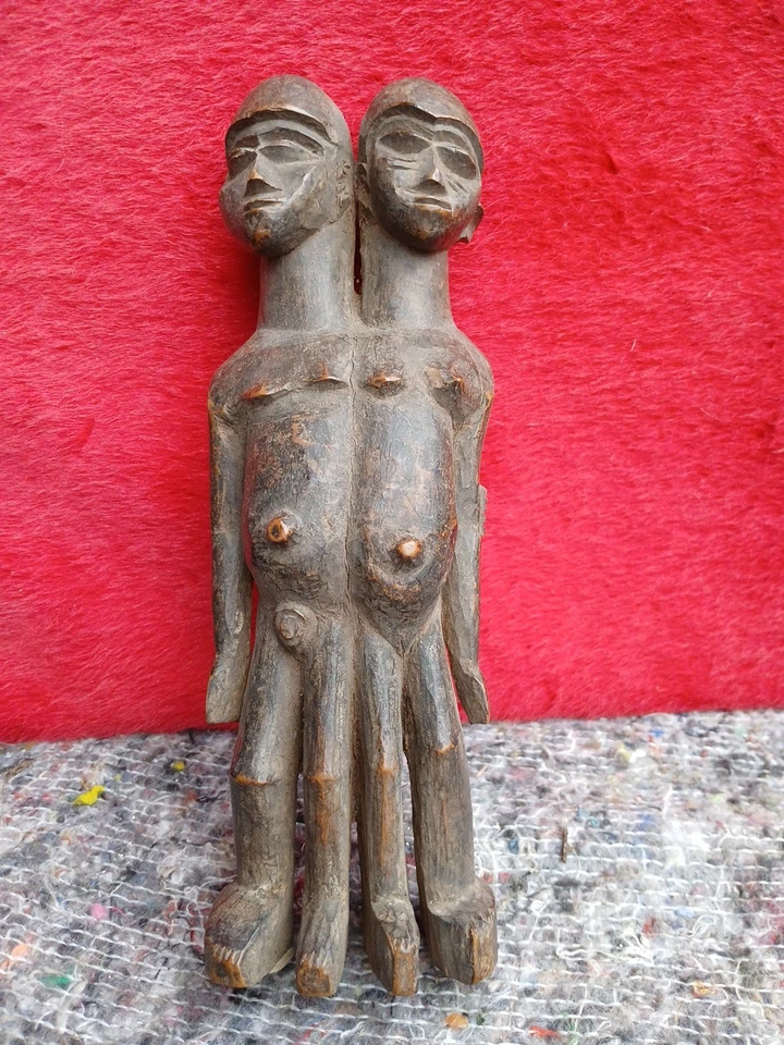 Art Africain Statue En Bois - Photo 1/4
