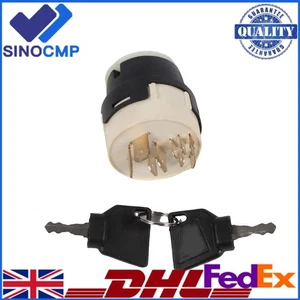 9-Pin Ignition Switch with Keys 701/80184 701/45500 For JCB 1CX 2CX 3CX 4CX 5CX - Picture 1 of 7