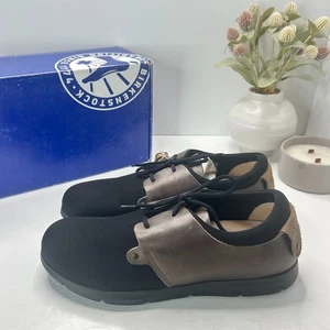 Birkenstock Minot Leather/Textile Sneaker Black/Brown Narrow Fit Men 12/EU43 - Picture 1 of 10