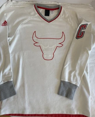 Sudadera de baloncesto Adidas Chicago Bulls NBA para hombre talla grande MUESTRA RARA Foto 1 de 4