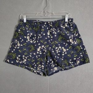 Patagonia Womens 4" Navy Alligator Barely Baggies Shorts Size Medium - Picture 1 of 8