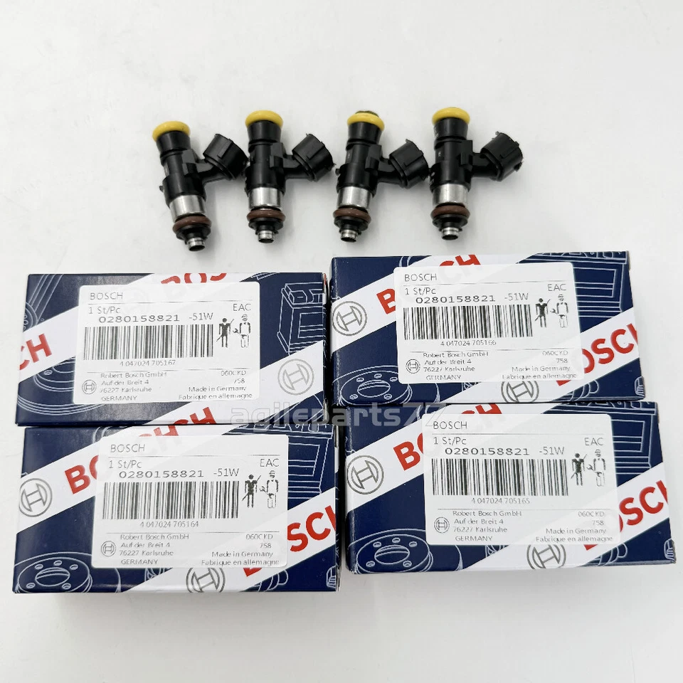2200cc High Impedance OEM Bosch 0280158829 Fuel Injectors 210lb