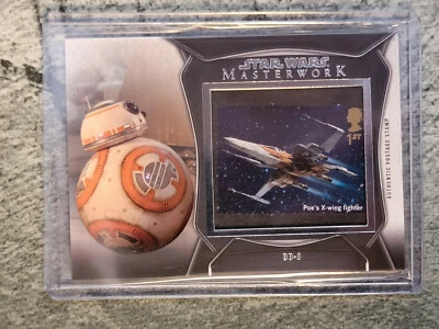 2021 Star Wars Masterwork BB-8 Authentic Postage Stamp Poe's X-Wing 🔥💥 - Image 1 of 2