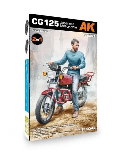 AK AK35027 1/35 CG125 Japanese Motorcycle - Immagine 1 di 1