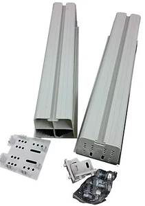 WHITE PVC 450MM PLASTIC MOUNTING BLOCK SUITS AIR CON AC UNITS - 2 PIECE/SET - Imagen 1 de 1