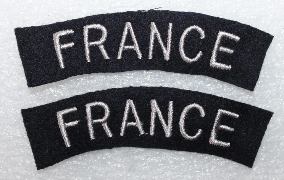 paire d'insigne d'épaule de volontaire Français dans la RAF,FAFL 39/45 - Photo 1/1