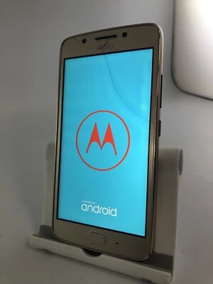 Motorola Moto G5 Gold Unlocked Android Touchscreen Smartphone Cracked ScreenBurn - Image 1 of 4