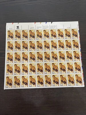 US Stamp - 1992- Boxer Joe Louis - 50 Stamp Sheet - Scott #2222 - $.29 Ea - MNH - Image 1 of 2