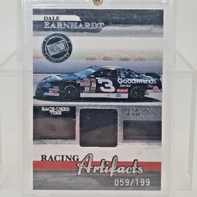 2006 Racing Artifacts Legends Series DALE EARNHARDT card embedded RACE USED TIRE - Image 1 of 4