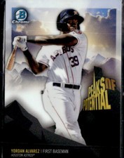 2018 Bowman Chrome #PP-YA Yordan Alvarez(I)  Houston Astros