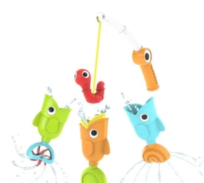Juego de pesca Yookidoo de captura y aspersión juguete para bañera Foto 1 de 4
