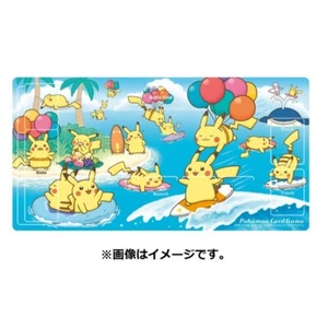 Surfing & Flying Pikachu rubber Playmat Pokemon Center limited NEW - Picture 1 of 2