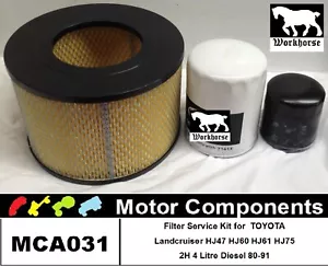 Service Kit for Landcruiser HJ47 HJ60 HJ61 HJ75 2H Diesel Oil Fuel Air filter 80 - Picture 1 of 3