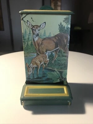 1970’s Matchbox Tin Litho On Three Sides Has 6” Tall Good Condition - Image 1 of 4