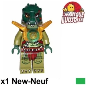 LEGO Figürchen Minifig Chima Cragger Light Armor Rüstung Krokodil loc051 Neu - Imagen 1 de 1