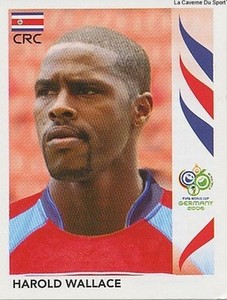 #044 HAROLD WALLACE # COSTA RICA STICKER WORLD CUP GERMANY 2006 SANDWICHES