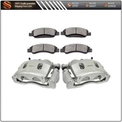 Pinzas de freno delanteras con kits de pastillas de cerámica para GMC Sierra 1500 Yukon 2007-2017 Foto 1 de 4