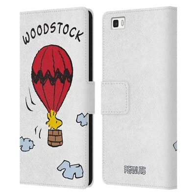 OFFICIAL PEANUTS CHARACTERS LEATHER BOOK WALLET CASE COVER FOR HUAWEI PHONES 2 - Image 1 of 4