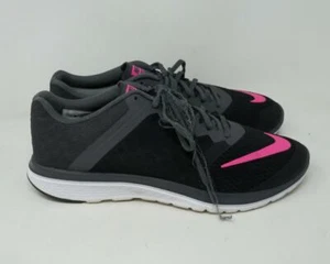 Nike FS Lite Run 3 Running Sneakers Black/Gray/Pink Women's US 12 - Picture 1 of 12