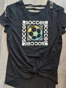 NWT Girls Justice Strap Back Soccer top Size 12 (B8) - Picture 1 of 2